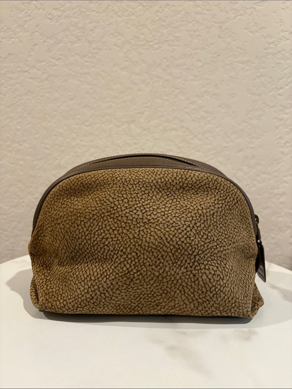 Borbonese Vintage Redwall Handbag made in Italy